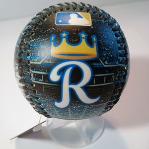 Blue and Black Baseball with Crown Logo